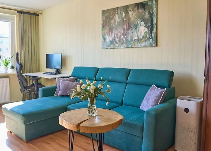 Zielony Apartament W Centrum